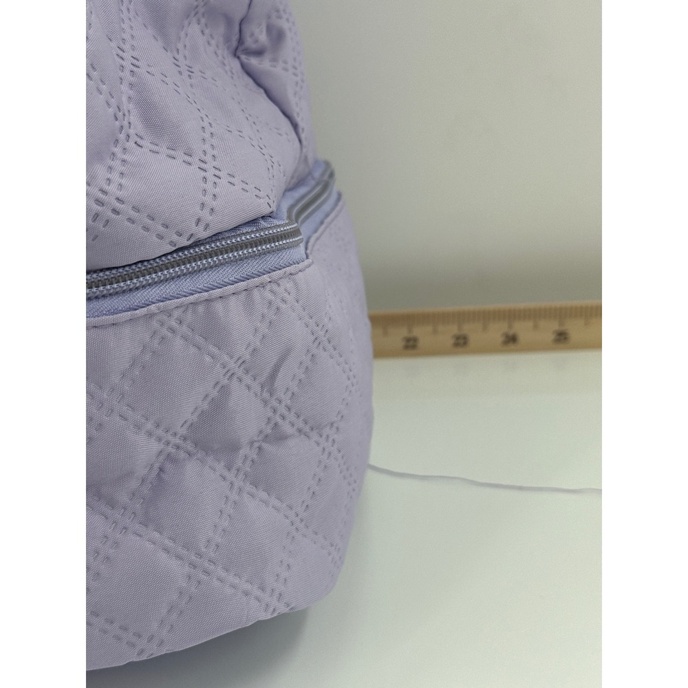 ZUOMANNI 3pc Quilted Lavender Travel Set Duffel Cosmetic Pouch Sling Bag Purple - Picture 3 of 6
